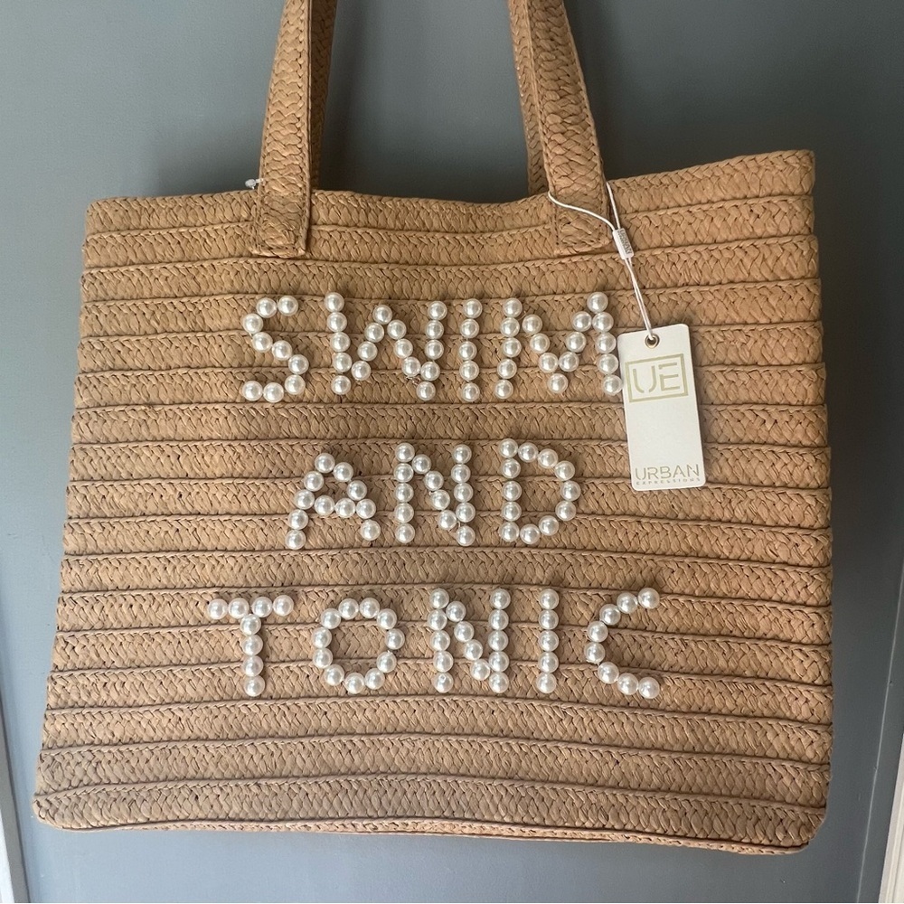 NWT☀️ Urban Expressions Seaton - Pearls Tote Swim And Tonic SOLD OUT EVERYWHERE! - Picture 4 of 7
